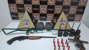 Polícia apreende armas e munições em buscas por suspeito de homicídio soaquinoticias