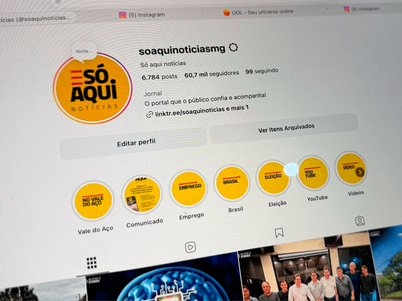 Portal Só Aqui Notícias supera 70 mil seguidores no Vale do Aço soaquinoticias