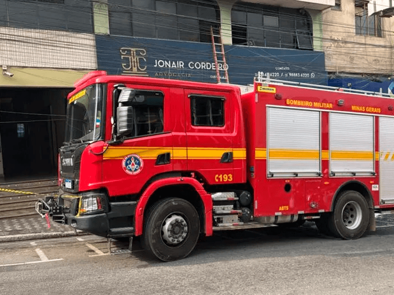 Princípio de incêndio em escritório de advocacia mobiliza bombeiros em Coronel Fabriciano soaquinoticias