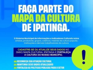 Prefeitura de Ipatinga convoca artistas para atualização do cadastro cultural soaquinoticias