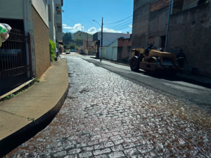 Obras de recapeamento asfáltico transformam a mobilidade no Bairro Olaria soaquinoticias
