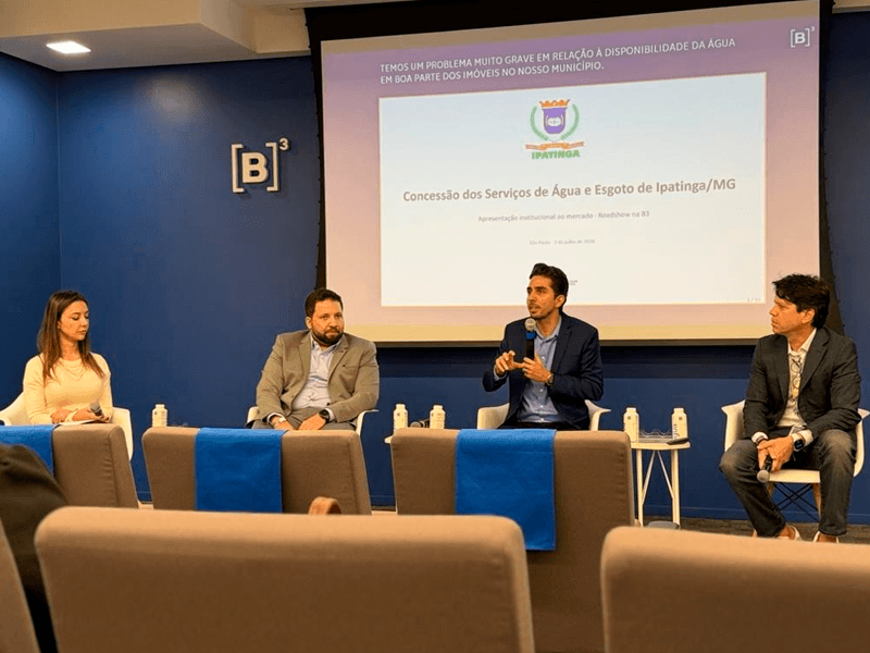 Prefeitura de Ipatinga apresenta concessão de saneamento na B3 em São Paulo soaquinoticias