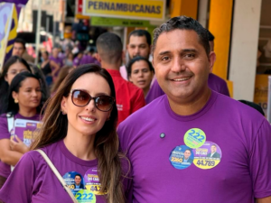 Cristiano do CAIS defende representatividade politica em caminhada pelo comercio soaquinoticias