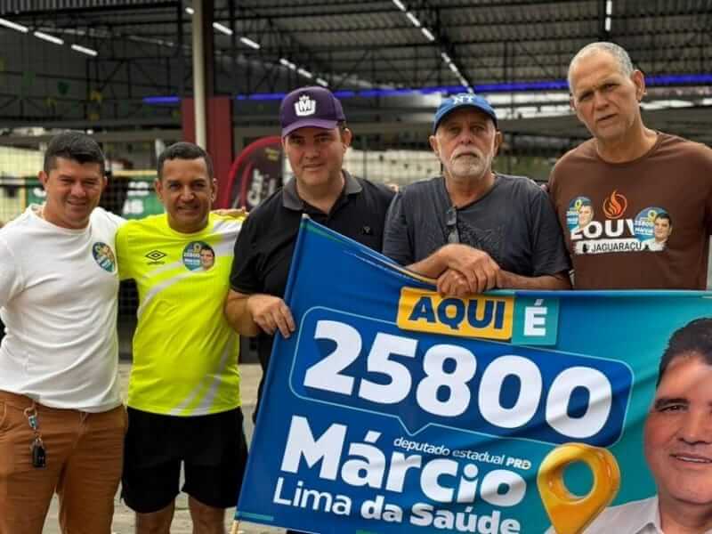 Campanha de Márcio Lima realiza grande adesivaço em Coronel Fabriciano soaquinoticias
