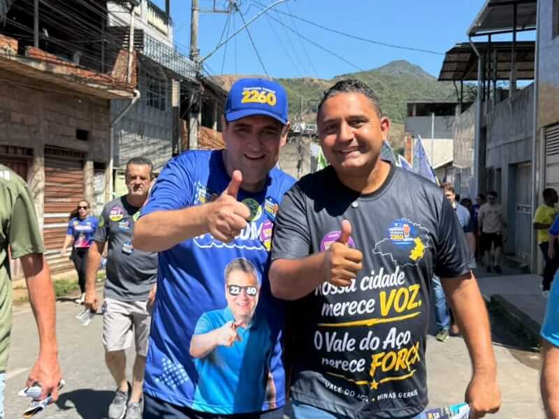 Cristiano do CAIS e Dr. Marcos Vinicius realizam caminhada em Coronel Fabriciano soaquinoticias