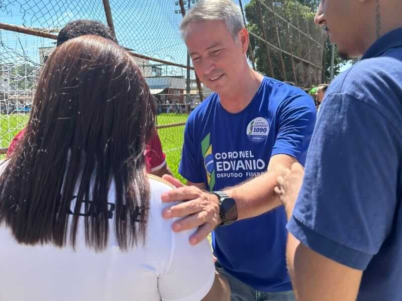 Coronel Edvanio participa de encerramento de campeonato de futebol no Vale do Aço soaquinoticias