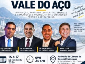 Coronel Fabriciano sedia Forum Legislativo Vale do Aco em setembro soaquinoticias