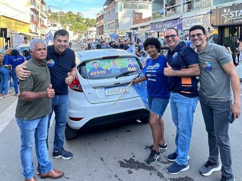 Adesivaco em Belo Oriente mobiliza eleitores em apoio a Heleno do Hospital soaquinoticias