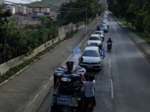 Candidato a deputado estadual Marcio Lima realiza carreata em Timoteo soaquinoticias