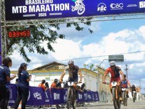 Ciclista Tiago Barba conquista terceiro lugar no Campeonato Brasileiro de MTB Marathon soaquinoticias