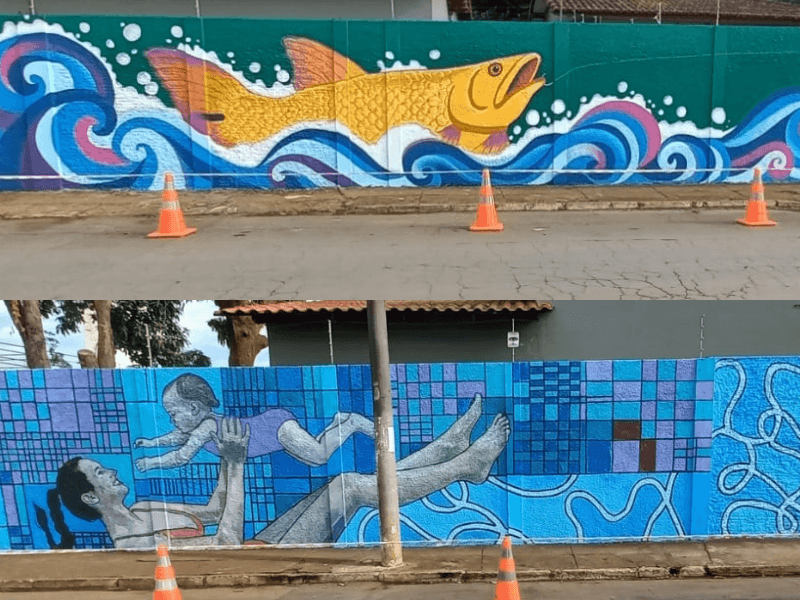 Copasa inaugura murais de arte urbana em Patos de Minas soaquinoticias